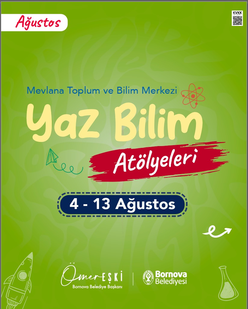 Yaz Bilim Atölyeleri etkinlik afişi 1